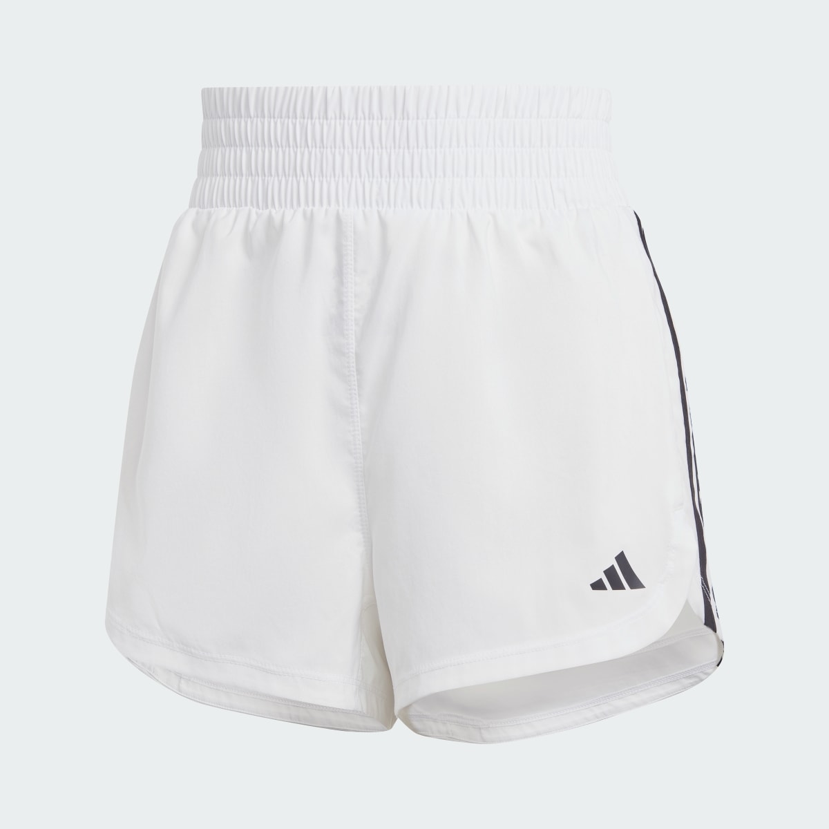 Adidas Pacer Training 3-Stripes Woven High-Rise Shorts. 5