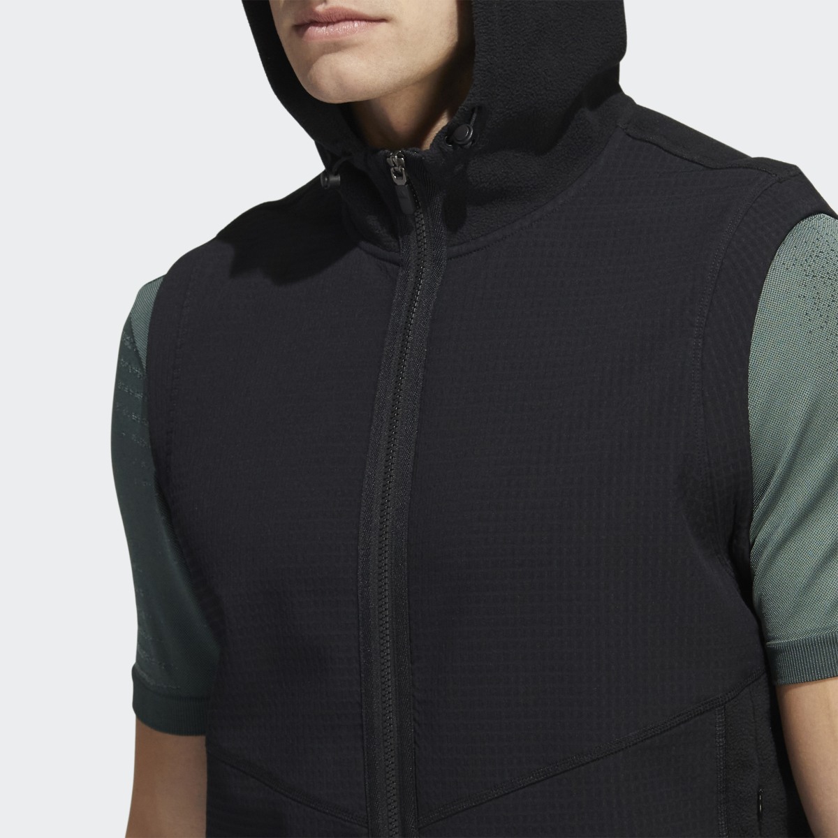 Adidas Giacca senza maniche Statement Full-Zip Hooded. 7