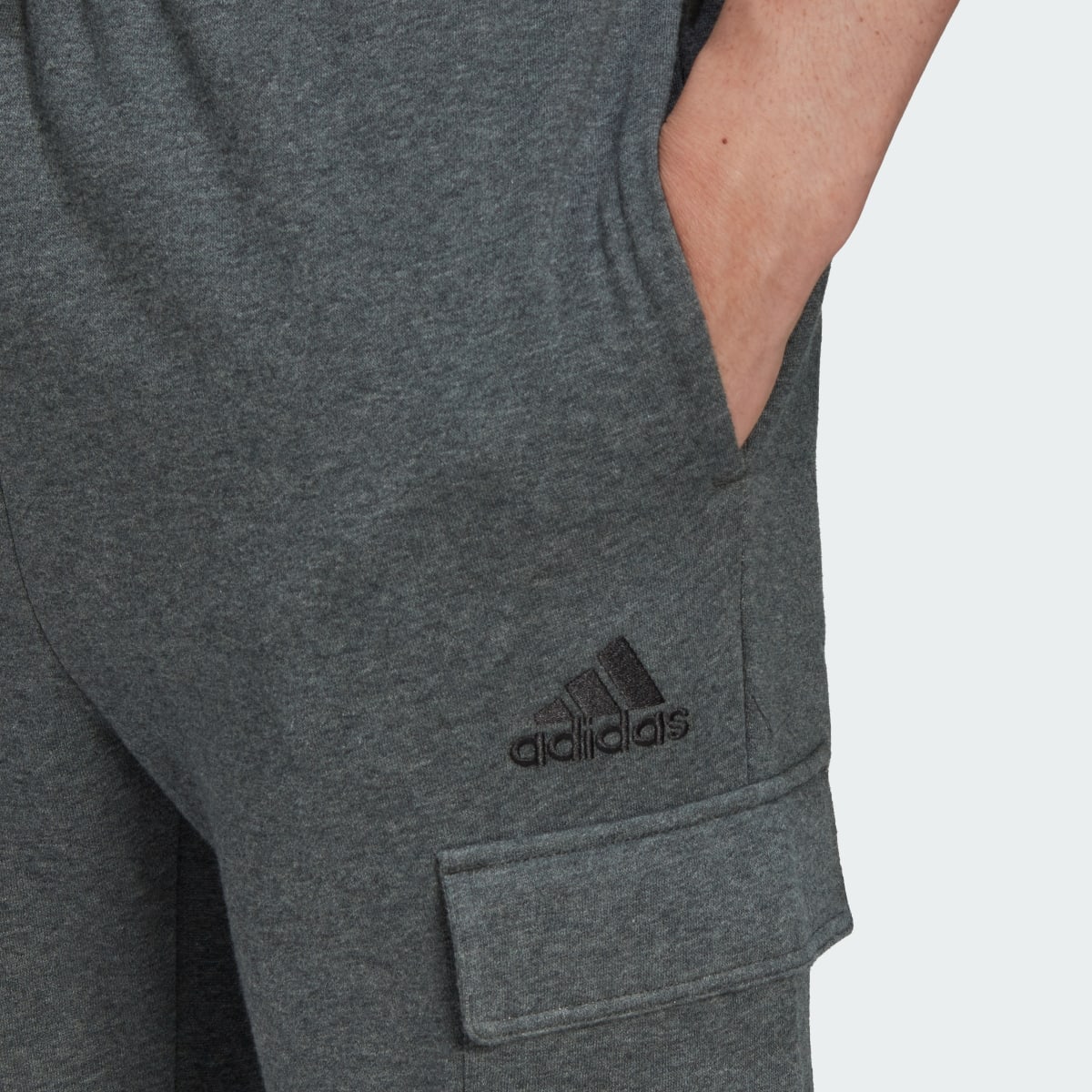 Adidas Essentials Fleece Regular Tapered Cargo Pants. 5