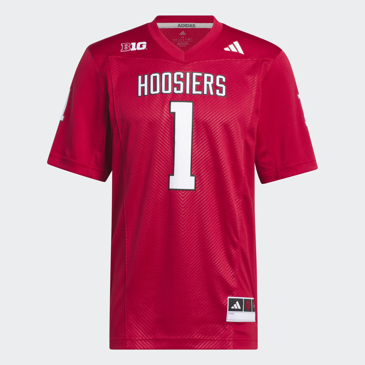 Adidas Indiana Football Off-Field Home Jersey. 5