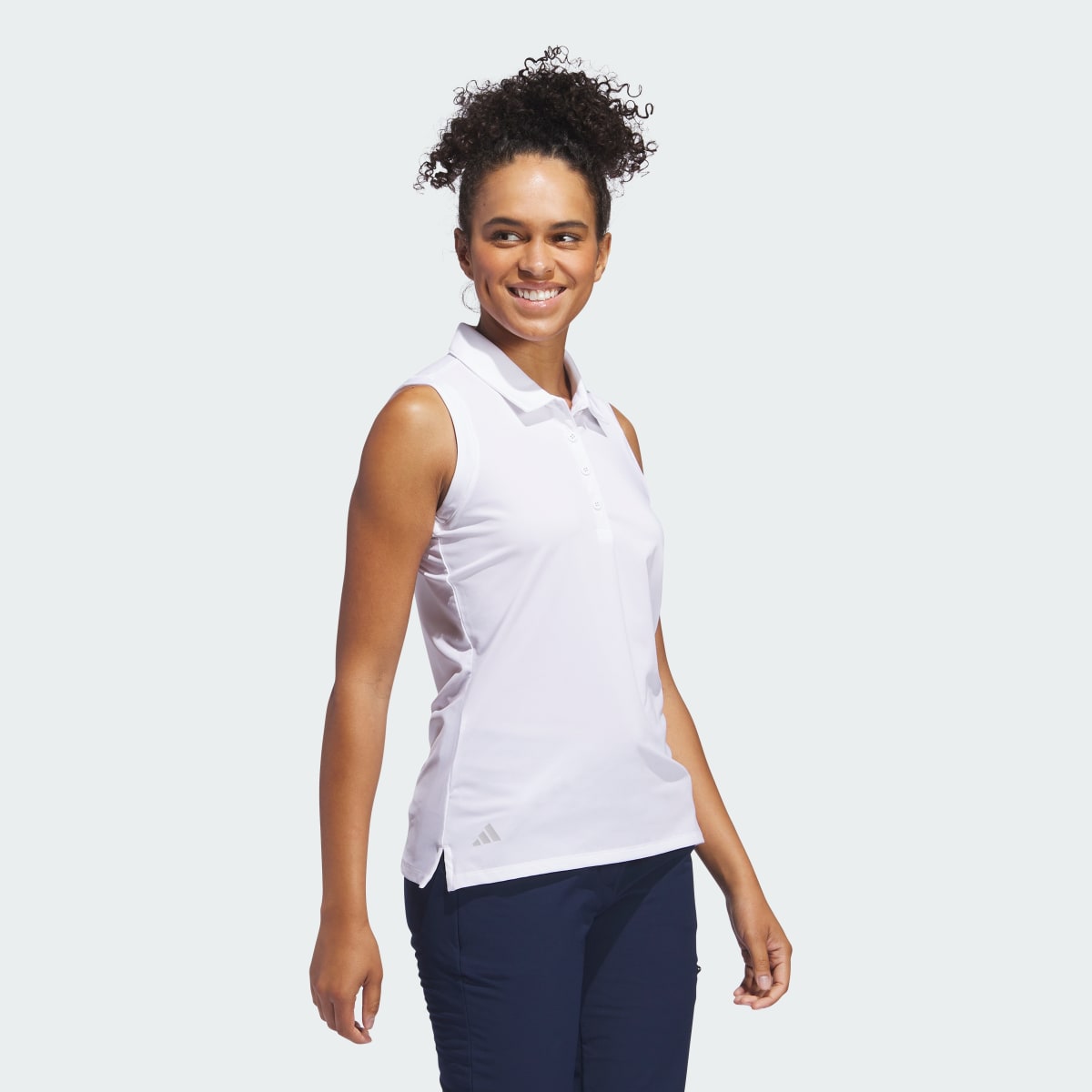 Adidas Ultimate365 Solid Sleeveless Polo Shirt. 4