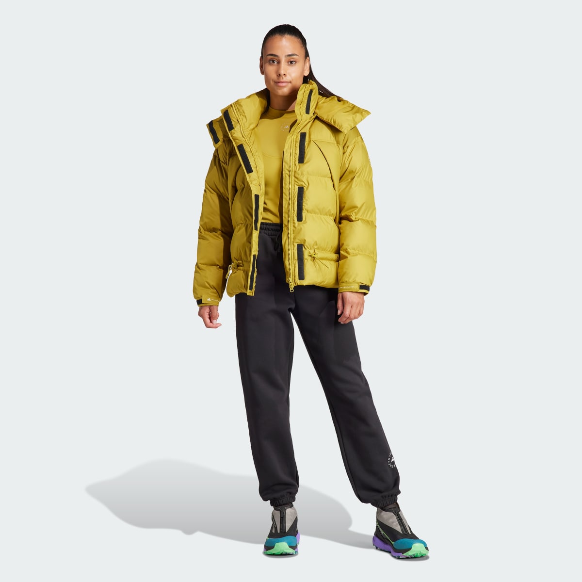 Adidas by Stella McCartney Mid-Length Padded Winter Jacket. 5