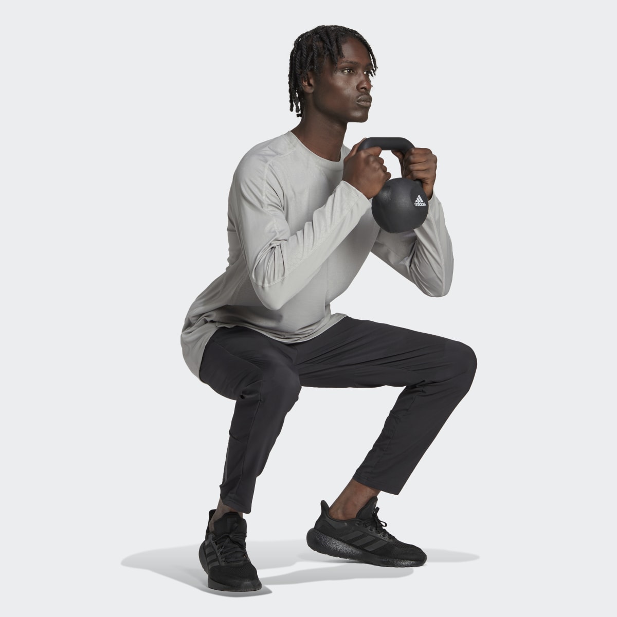 Adidas Workout PU Print Long-Sleeve Top. 5