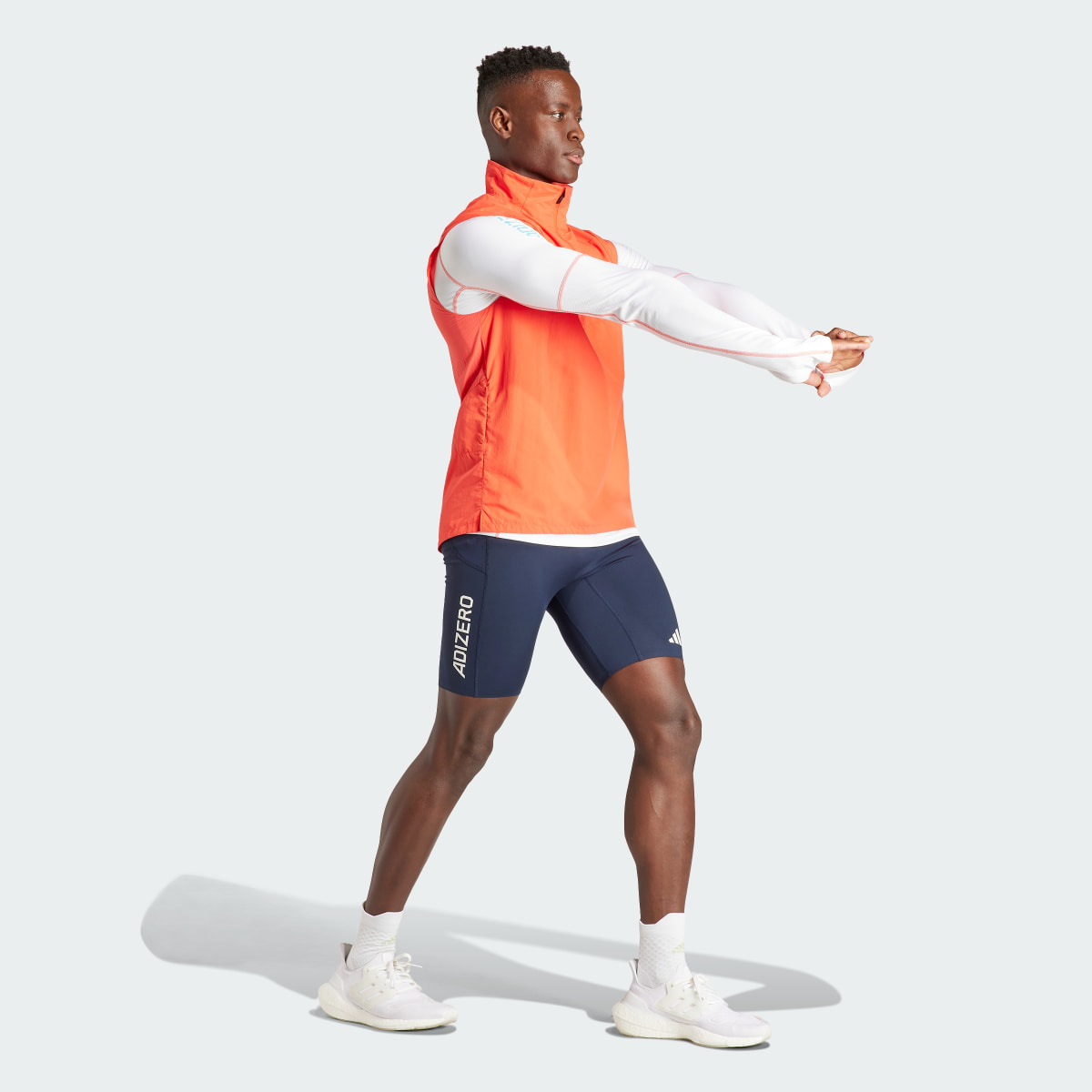 Adidas Adizero Half-Zip Running Vest. 4