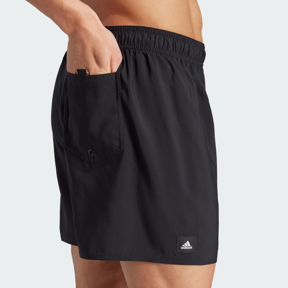 Adidas Big Logo CLX Short-Length Badeshorts. 8