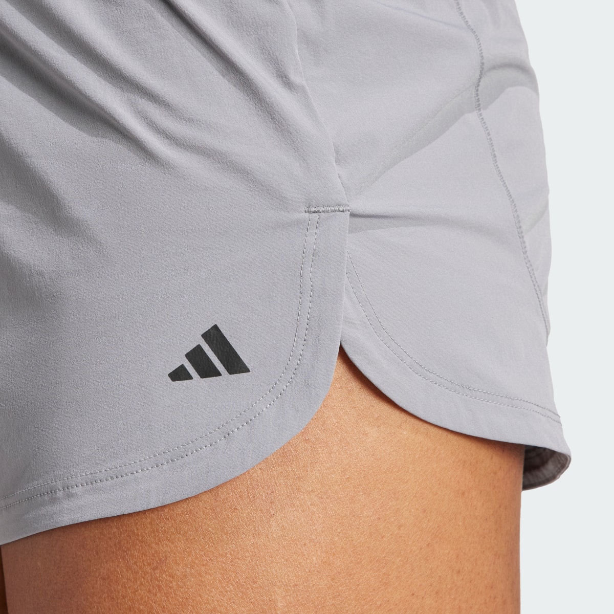 Adidas Pacer Stretch-Woven Zipper Pocket Lux Shorts. 4