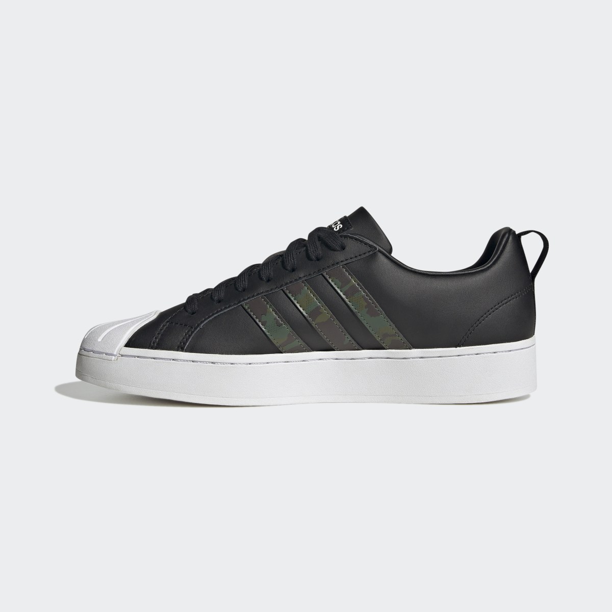 Adidas Streetcheck Cloudfoam Lifestyle Basketball Low Court Camo Graphic Shoes. 7