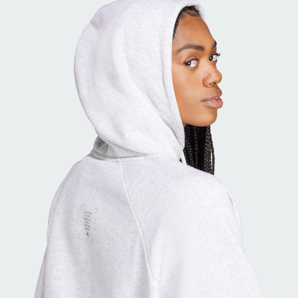 Adidas The Safe Place Crop Hoodie. 7