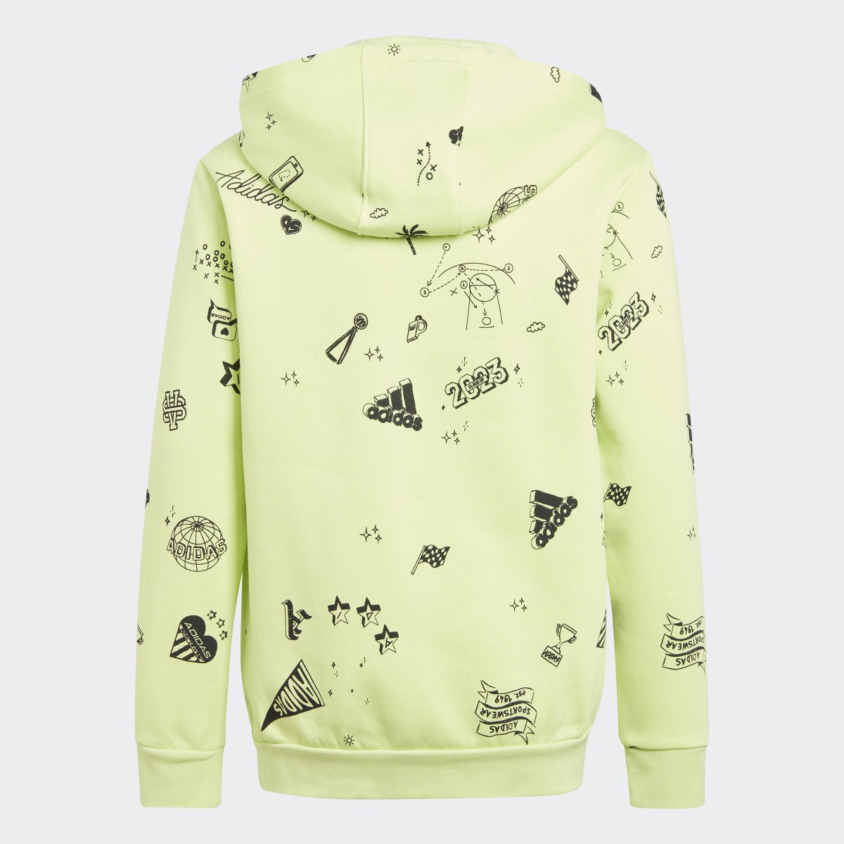 Adidas Veste à capuche entièrement zippée imprimé intégral Brand Love Enfants. 4