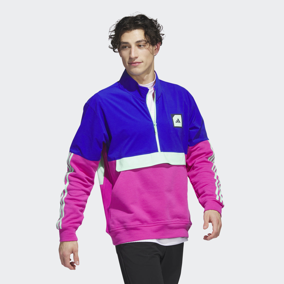 Adidas Adicross 1/2-Zip Golf Anorak. 8