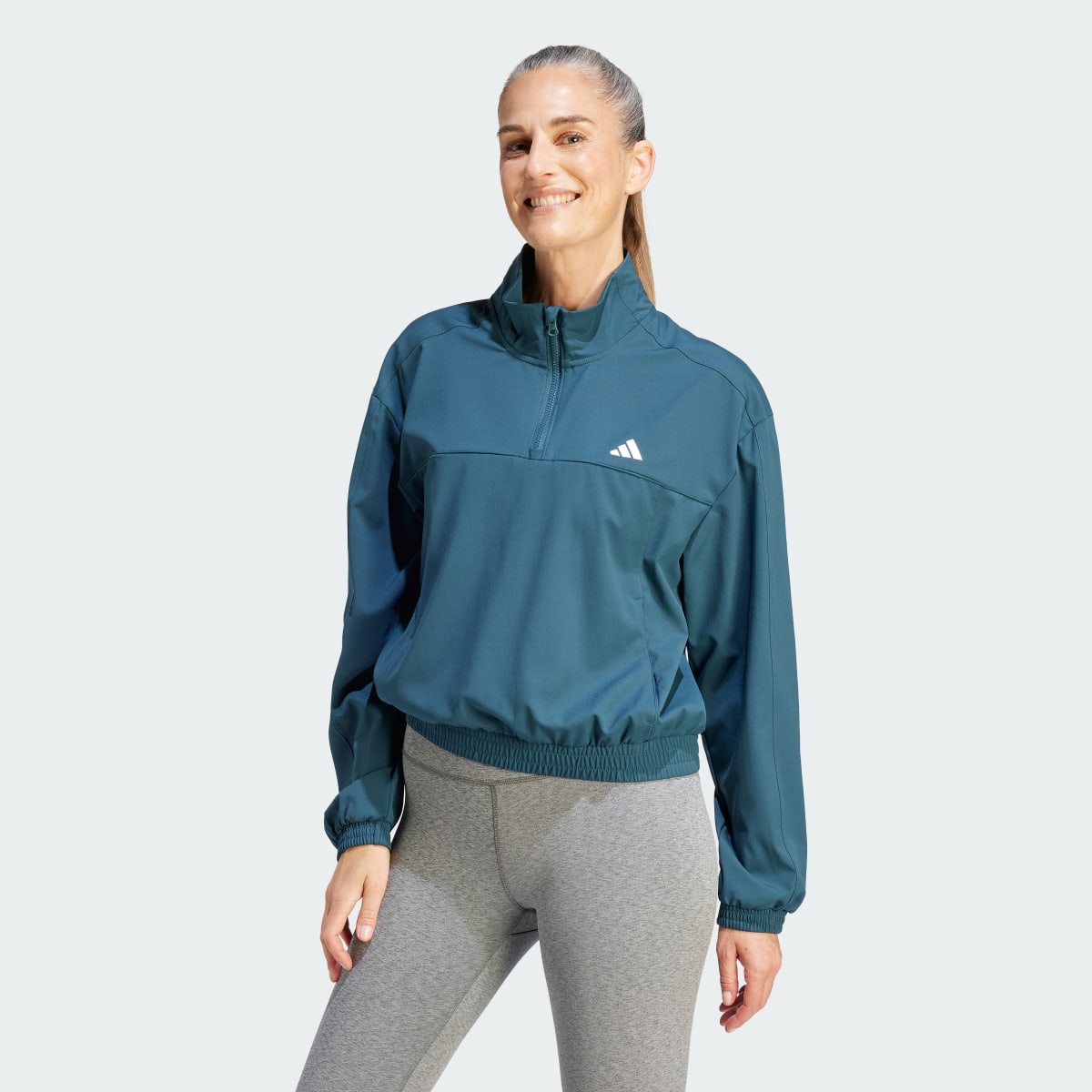 Adidas AEROREADY Train Essentials Woven Quarter Zip Track Jacket