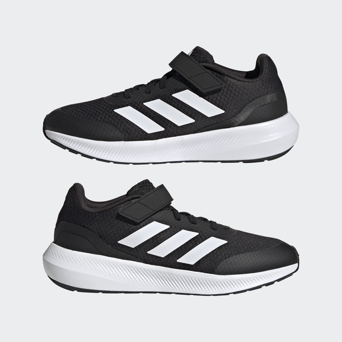 Adidas Chaussure à lacets élastiques et scratch RunFalcon 3.0. 8