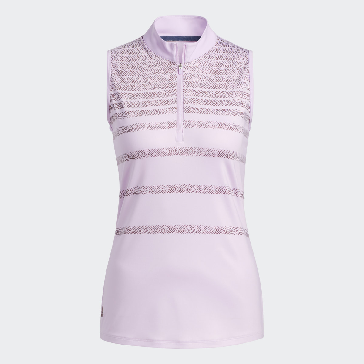 Adidas Herringbone Stripe Sleeveless Polo Shirt. 5