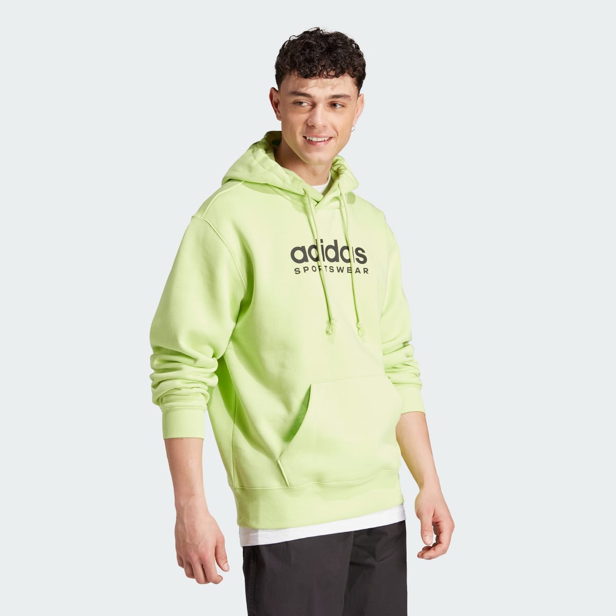 Adidas All SZN Fleece Graphic Hoodie. 4