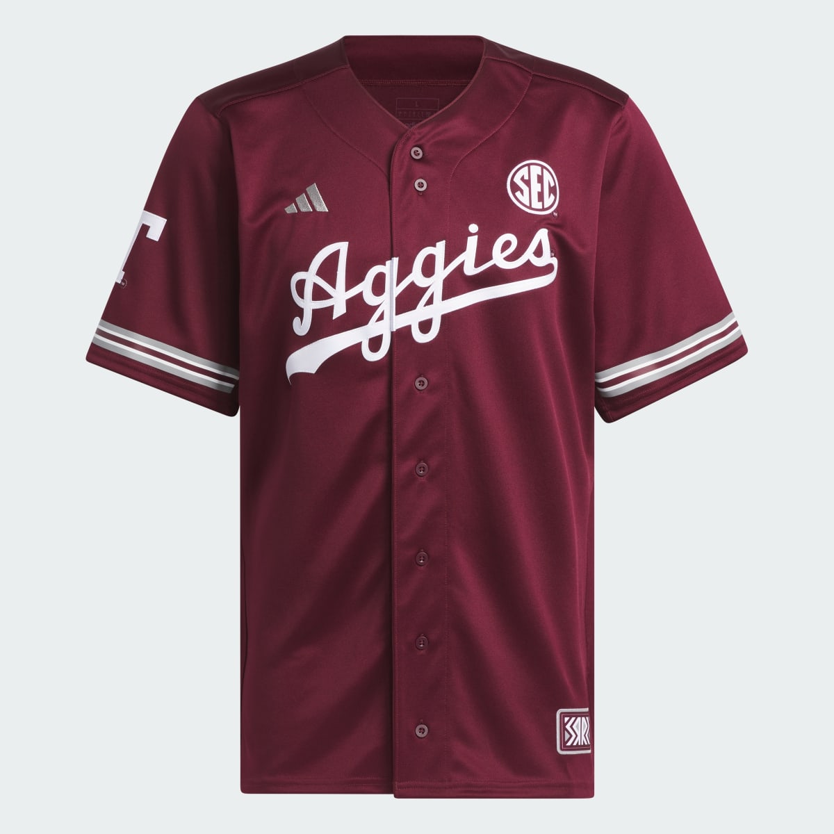 Adidas Texas A&M Reverse Retro Replica Baseball Jersey. 5