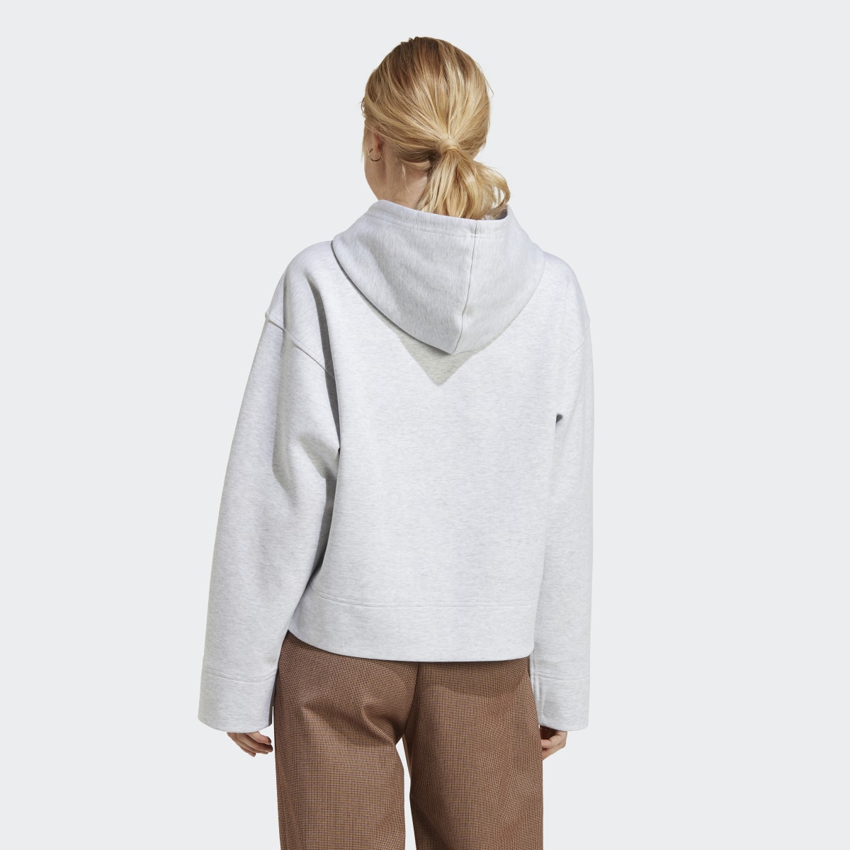 Adidas Sweat-shirt à capuche court Premium Essentials. 4