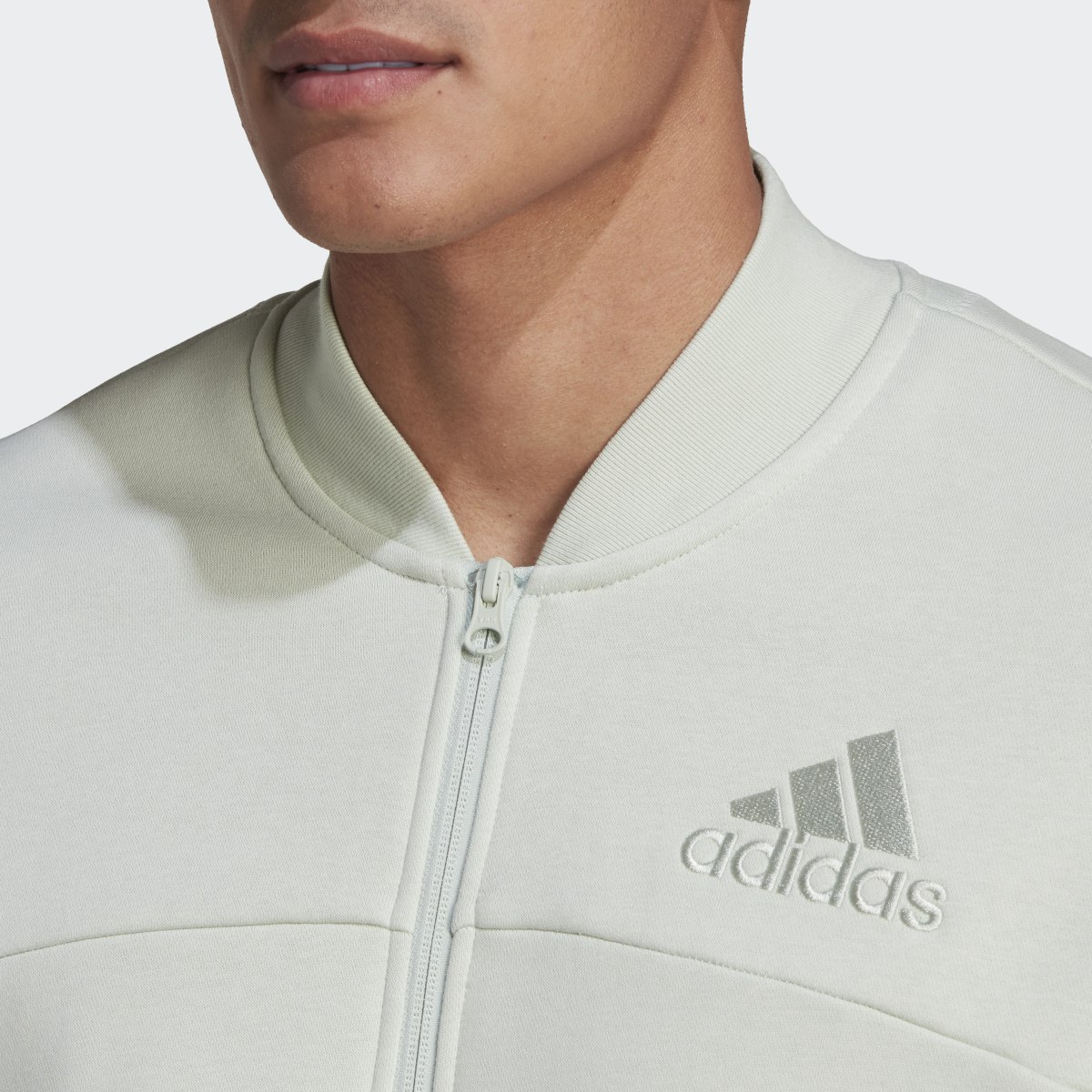 Adidas Casaco em Fleece Studio Lounge. 6