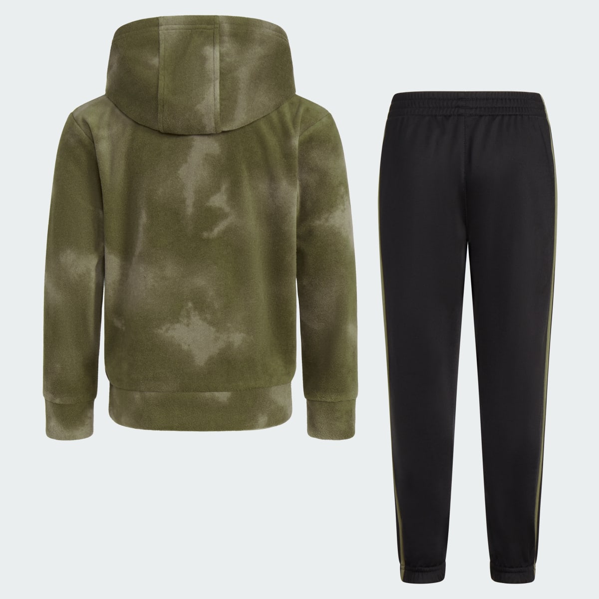 Adidas Two-Piece Printed Microfleece Pullover and Jogger Set. 4