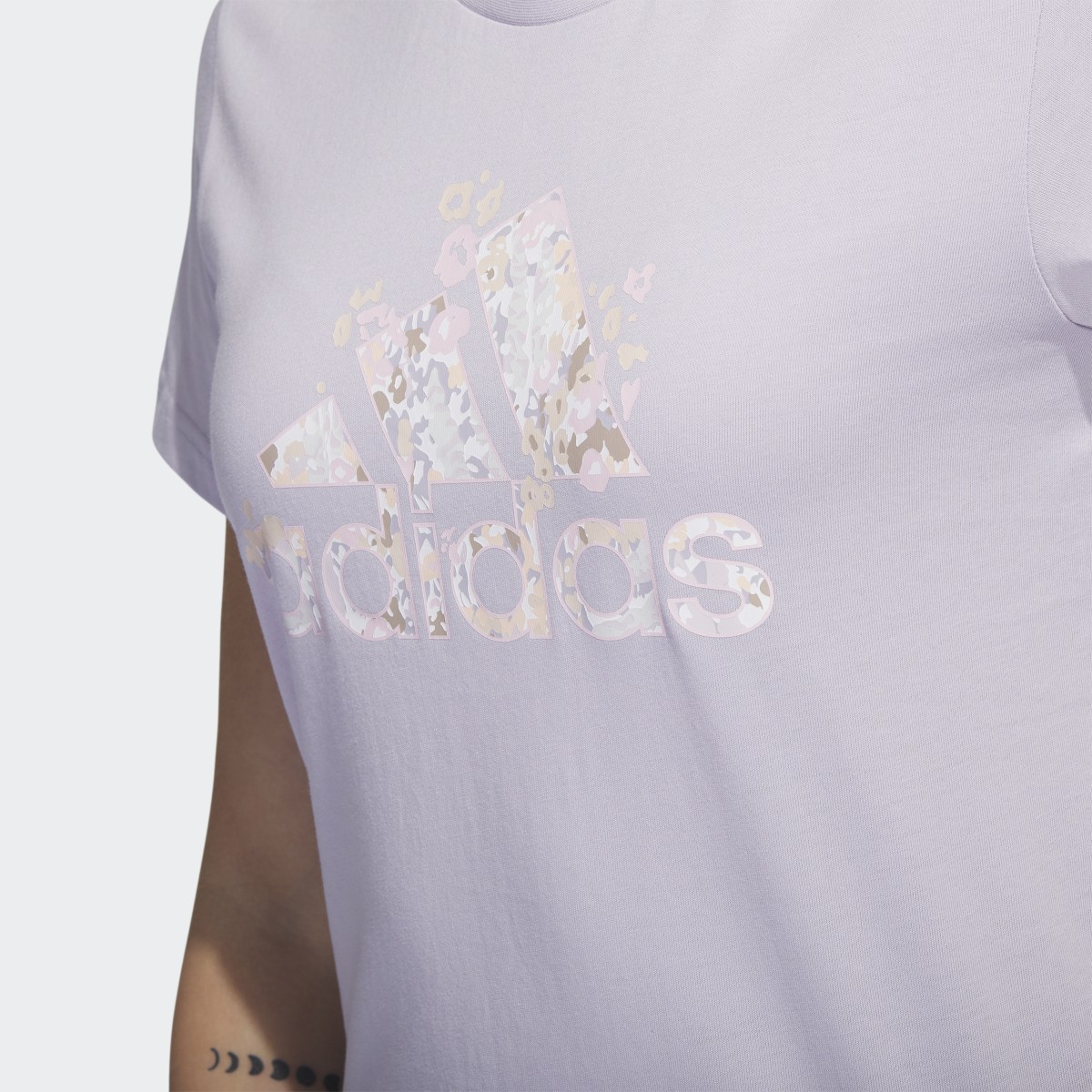 Adidas Floral Badge of Sport Graphic Tee. 6