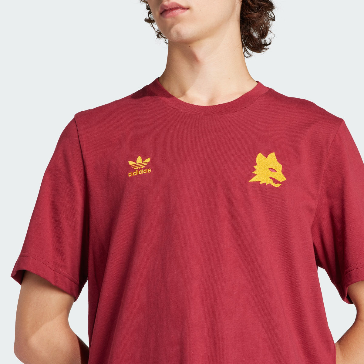 Adidas AS Roma Essentials Trefoil T-Shirt. 6