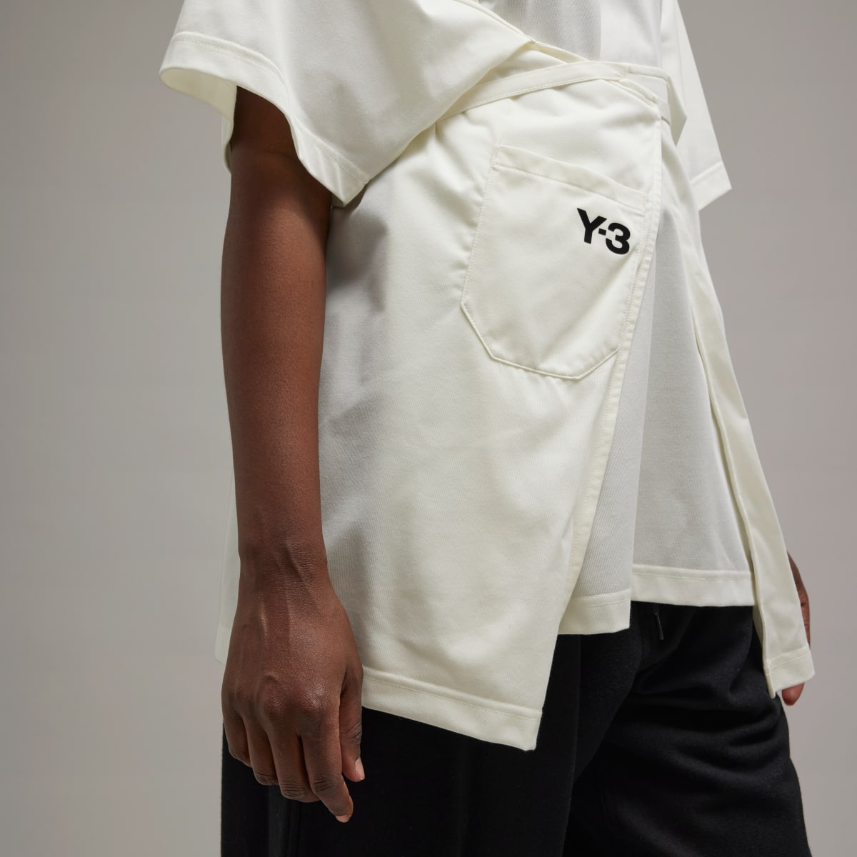 Adidas Y-3 Sail Closure Short Sleeve Tee. 6