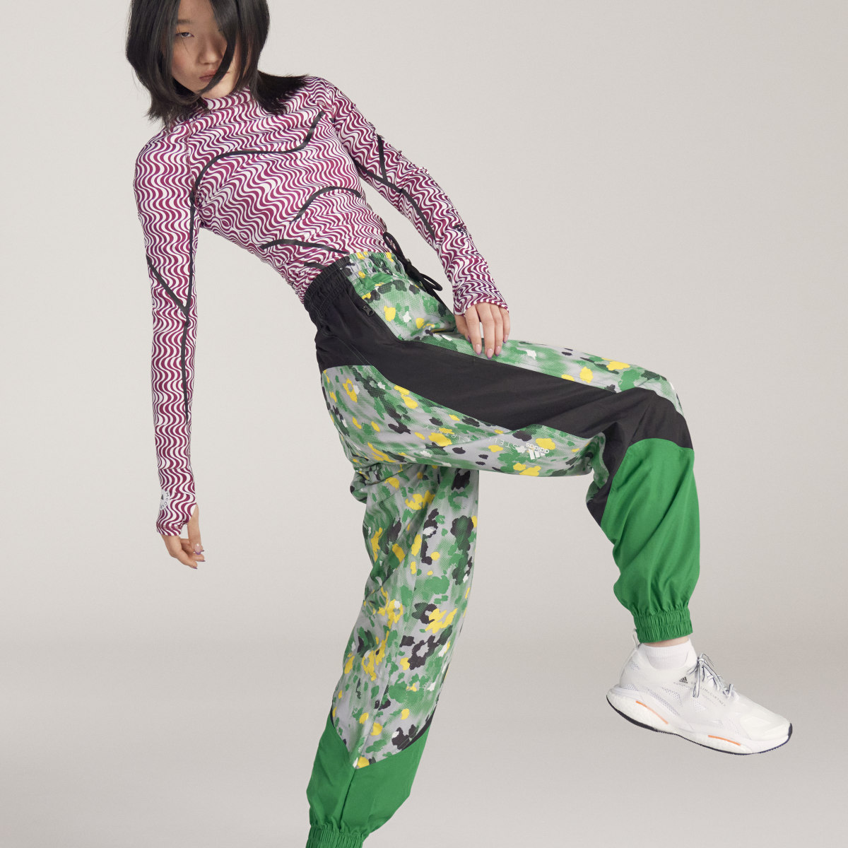 Adidas by Stella McCartney Printed Woven Tracksuit Bottoms. 6