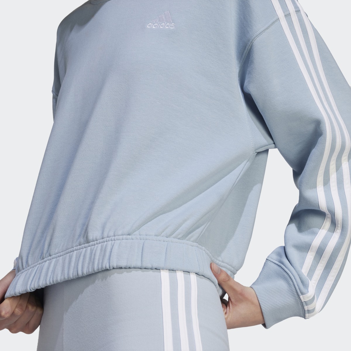 Adidas Felpa Essentials 3-Stripes Crop. 7