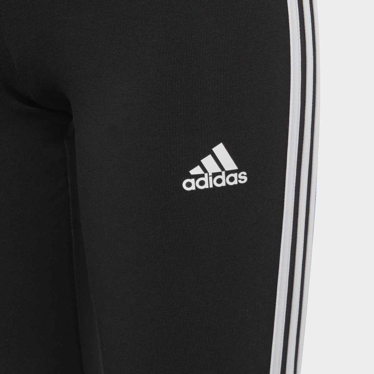 Adidas Essentials 3-Stripes Cotton Leggings. 4