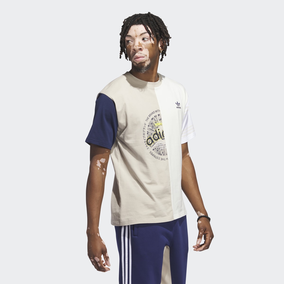 Adidas Half Split Tee. 4