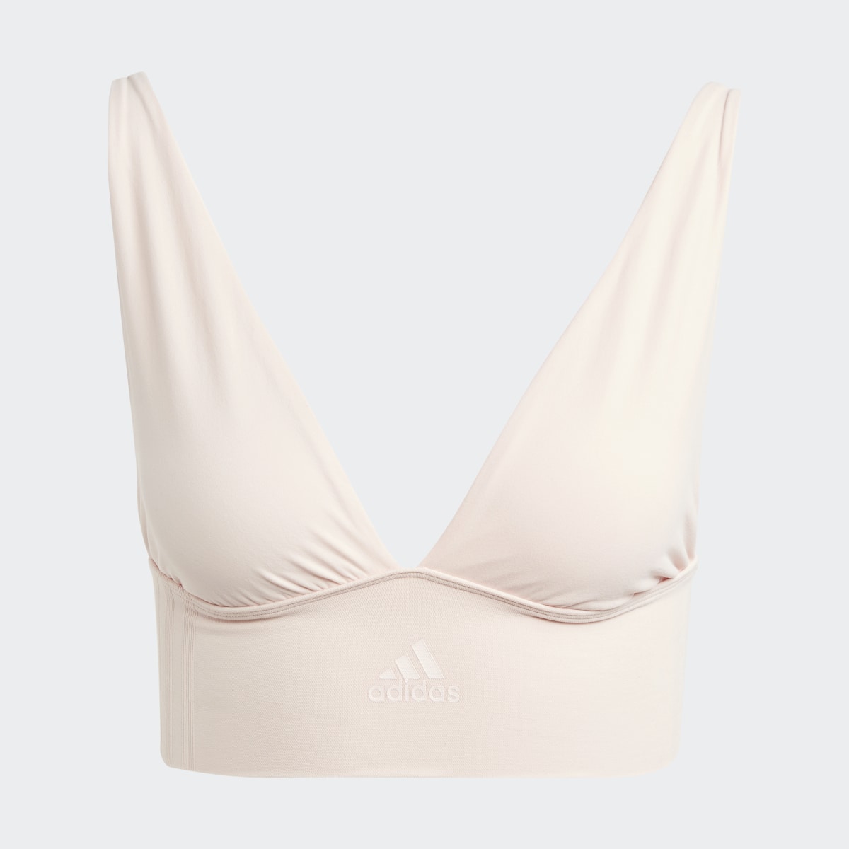 Adidas Active Seamless Micro Stretch Long Line Plunge Lounge Bra. 5
