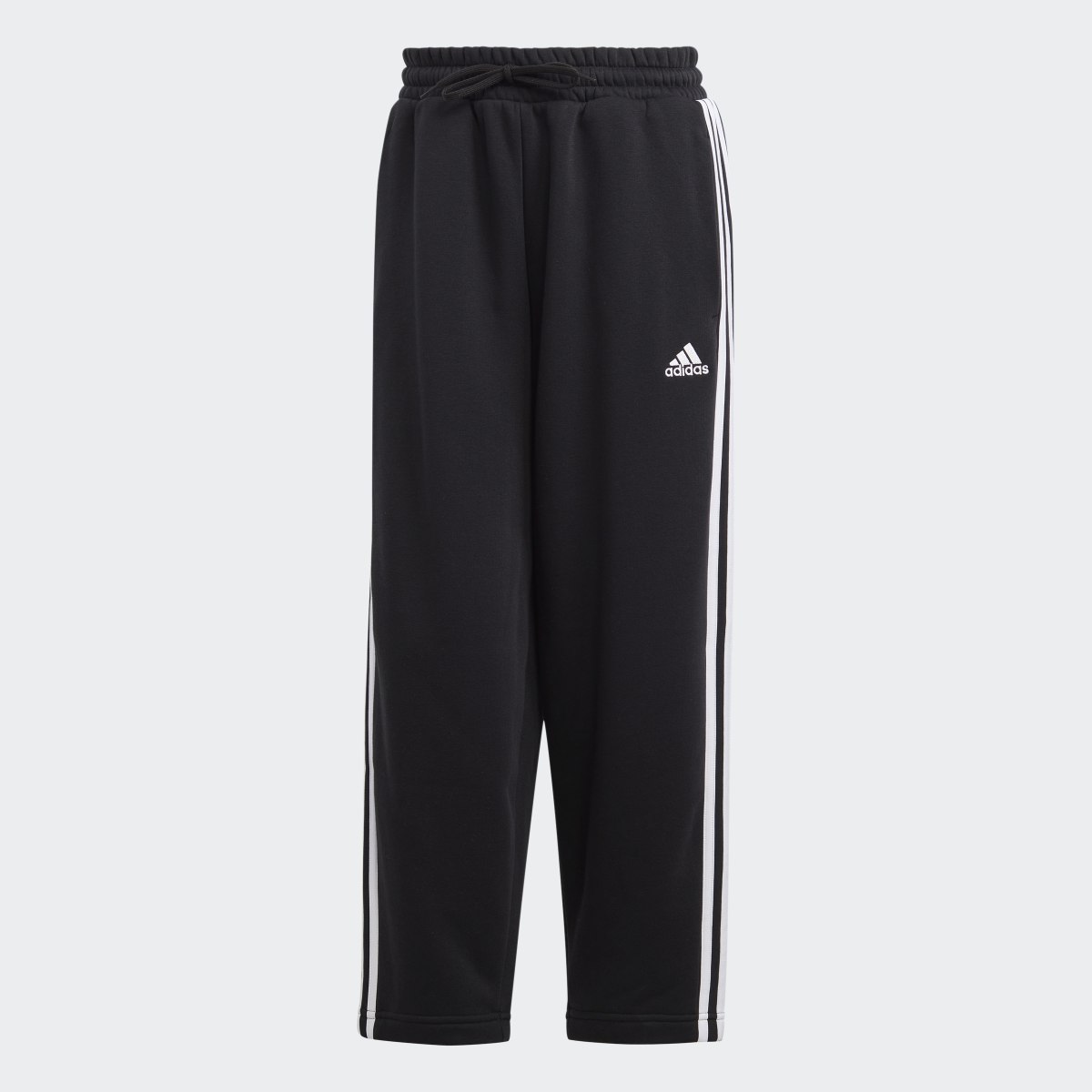 Adidas Essentials 3-Stripes Open Hem Fleece Pants. 4