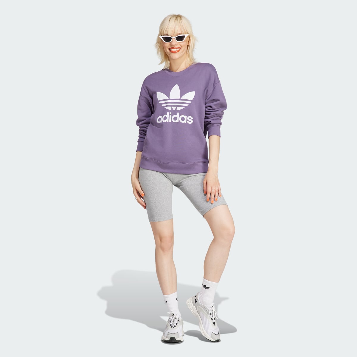 Adidas Sweat-shirt ras-du-cou Trèfle. 4