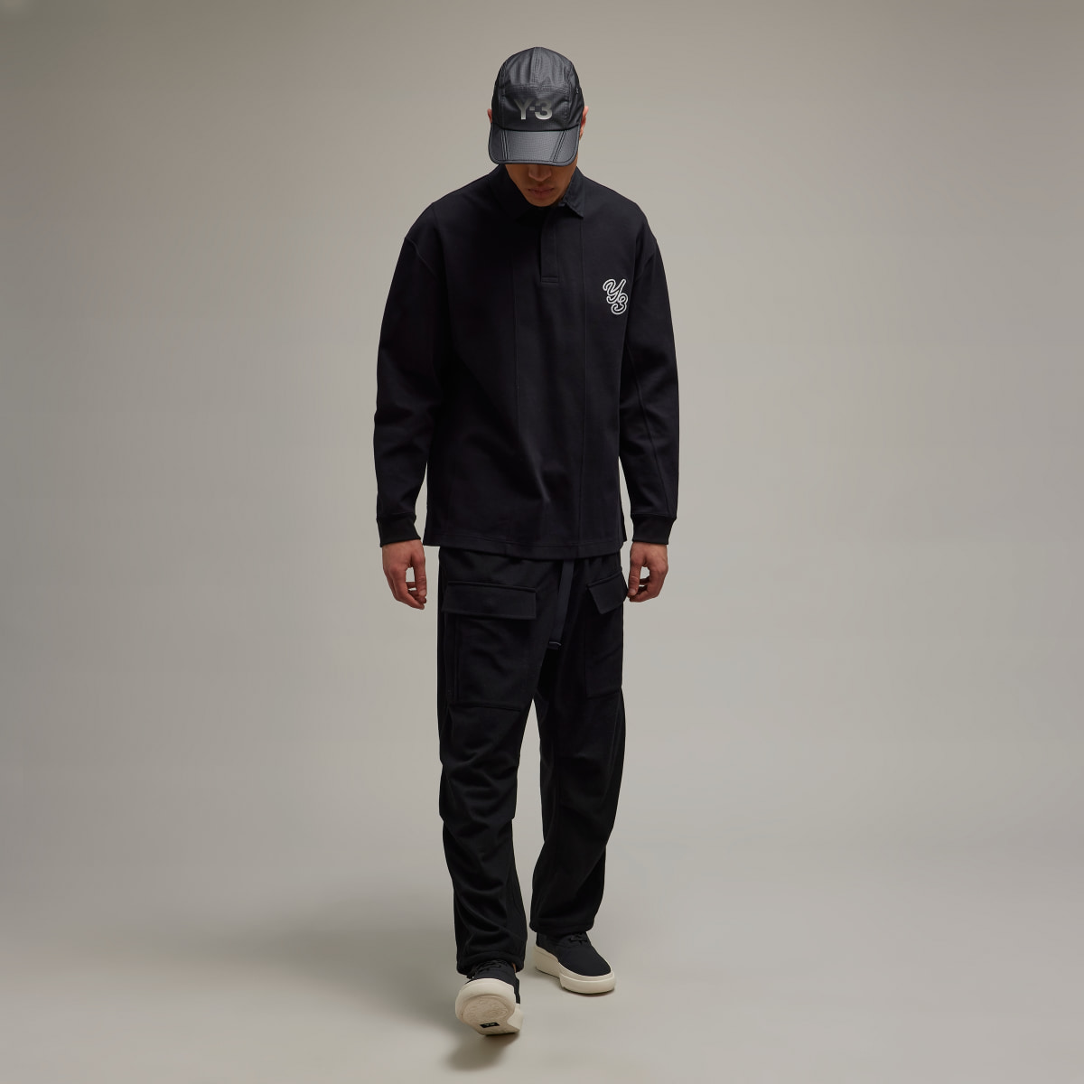 Adidas Y-3 Long Sleeve Rugby Shirt. 4