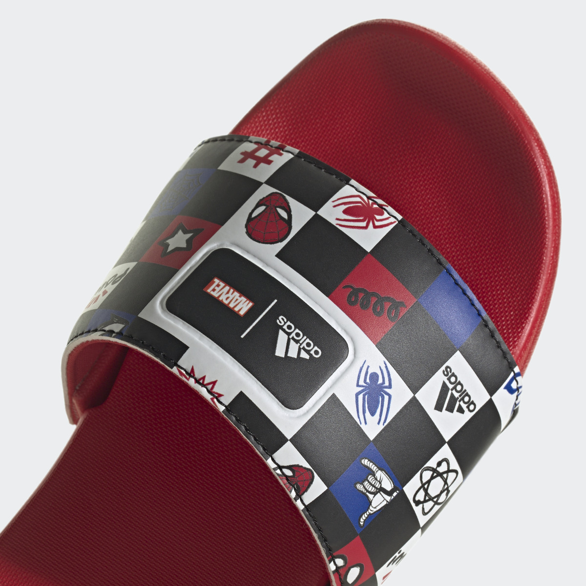 Adidas x Disney adilette Comfort Spider-Man Slides. 9