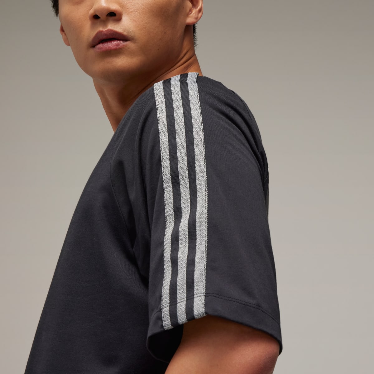 Adidas Y-3 3-Stripes Short Sleeve T-Shirt. 5