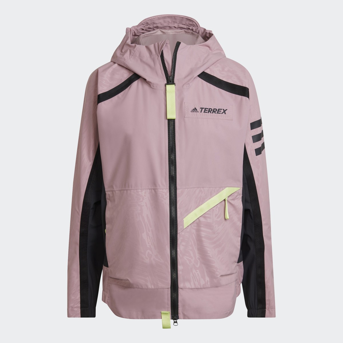 Adidas Chaqueta impermeable con capucha Terrex Utilitas. 6