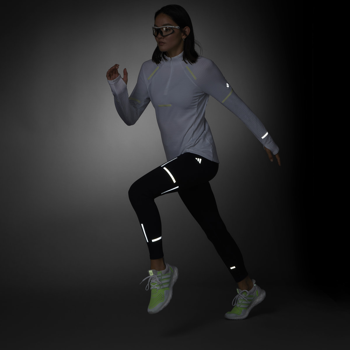 Adidas Fast Impact Reflect At Night X-City Full-Length Running Leggings. 8
