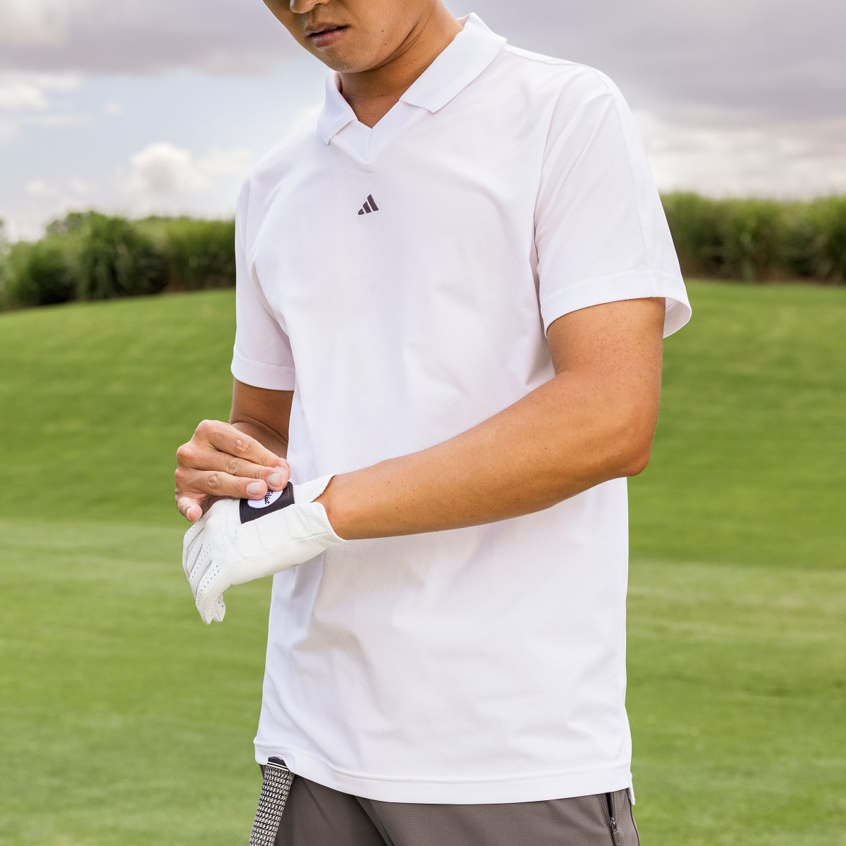 Adidas Ultimate365 Twistknit Piqué Polo Shirt. 9