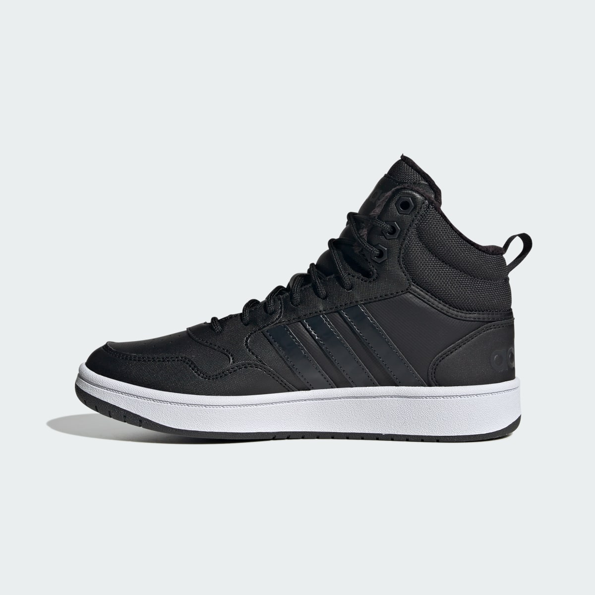 Adidas Hoops 3.0 Mid Lifestyle Basketball Classic Fur Lining Winterized Shoes. 7