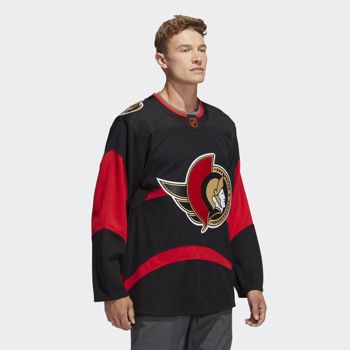 adidas Senators Authentic Reverse Retro Wordmark Jersey - Black, Men's  Hockey