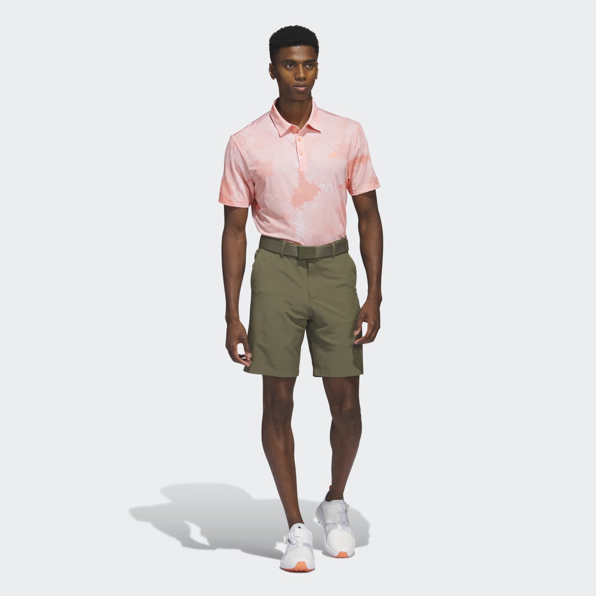 Adidas Flower Mesh Golf Polo Shirt. 6