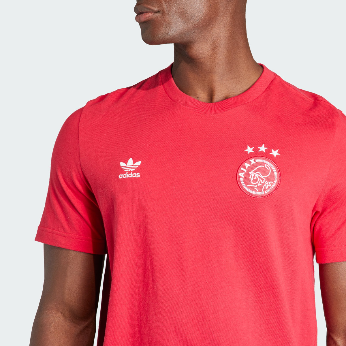 Adidas Ajax Amsterdam Essentials Trefoil T-Shirt. 6