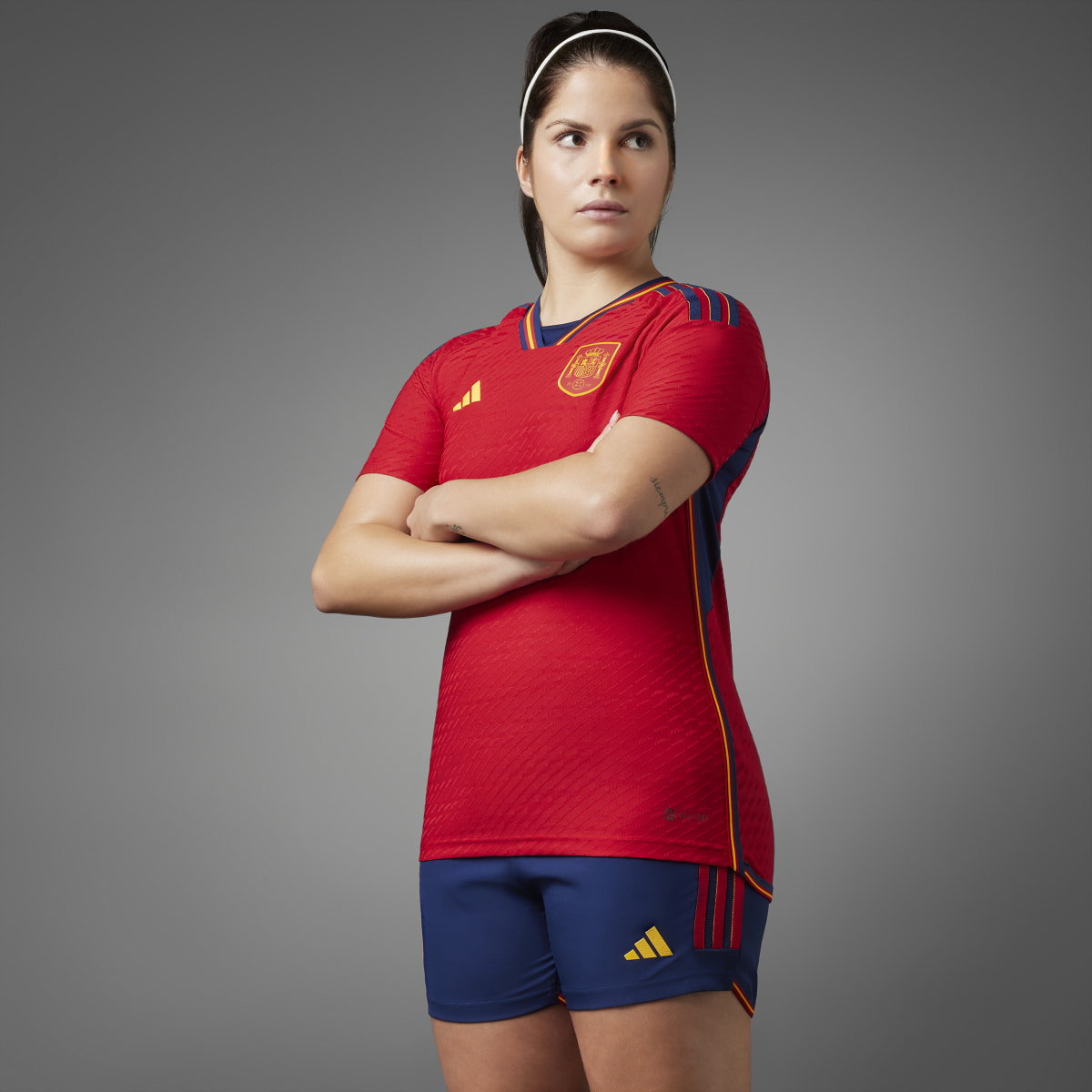 Adidas Spain Women's Team 22 Home Authentic Jersey. 4