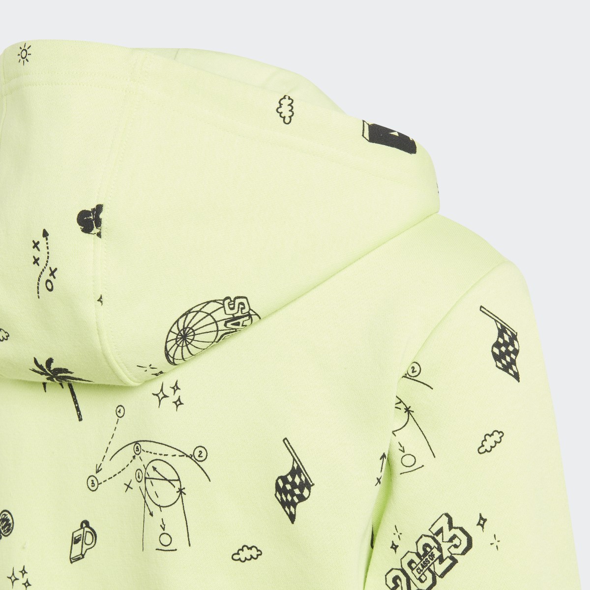 Adidas Bluza z kapturem Brand Love Allover Print Full-Zip Kids. 7