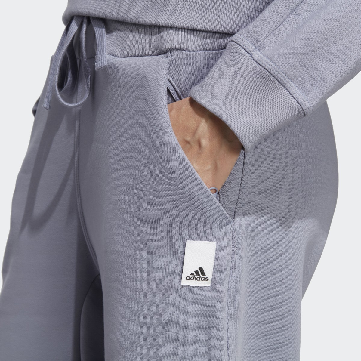 Adidas Lounge Fleece Wide Pants. 5