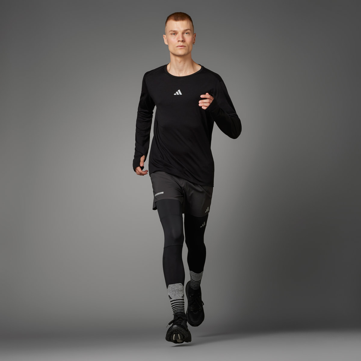 Adidas Ultimate Running Conquer the Elements Merino Long Sleeve Long-sleeve Top. 10