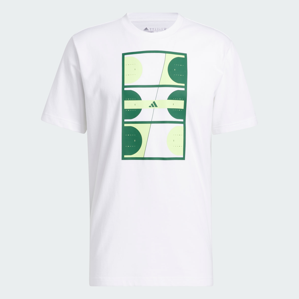 Adidas Playera Global Courts Graphic Tee. 5