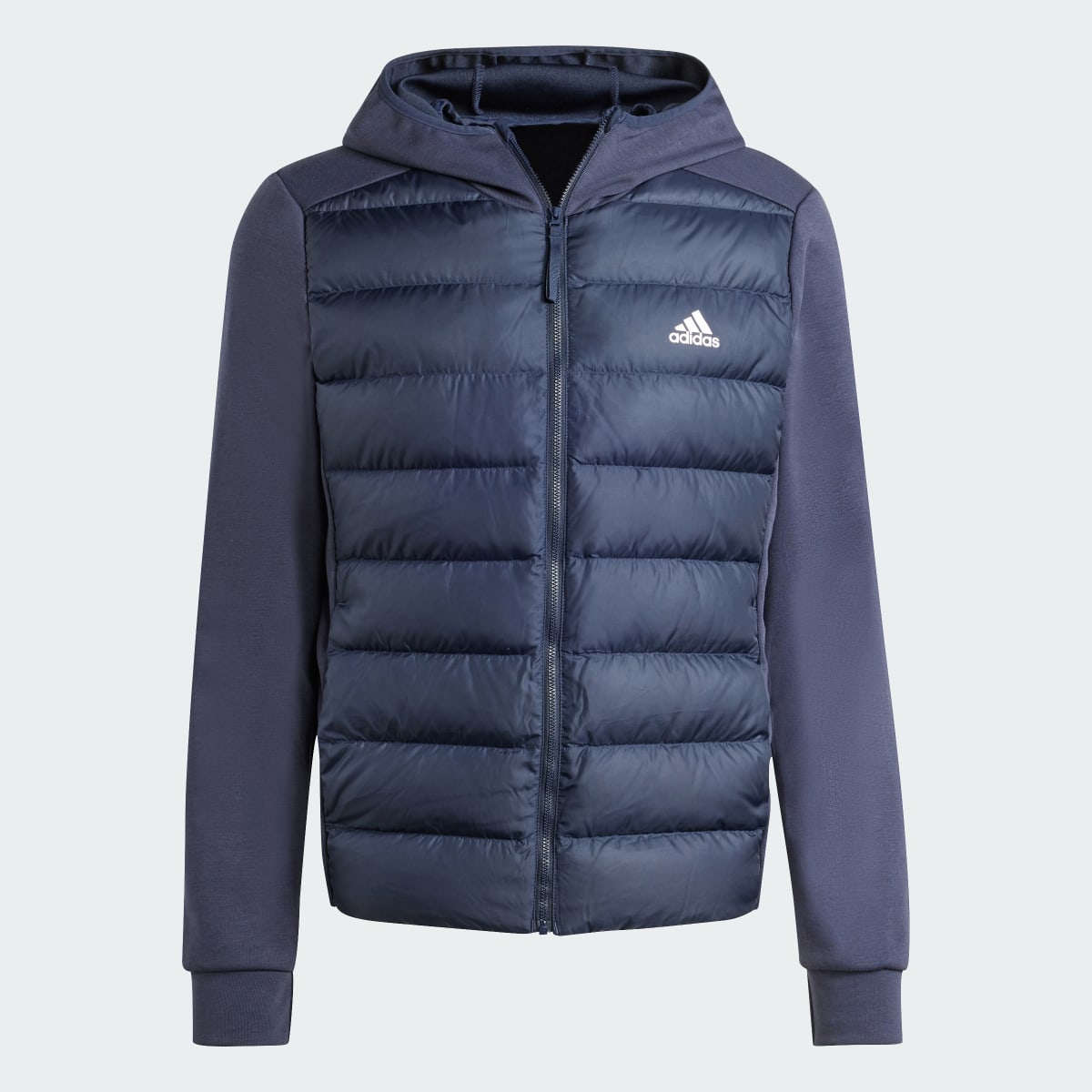 Adidas Essentials Hybrid Down Hooded Jacket. 5