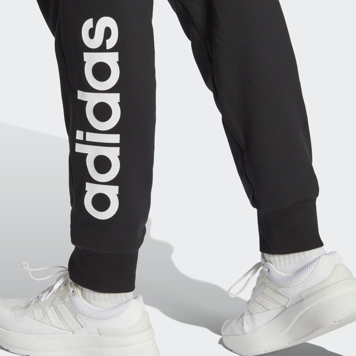 Adidas Essentials Linear French Terry Cuffed Pants (Plus Size). 6