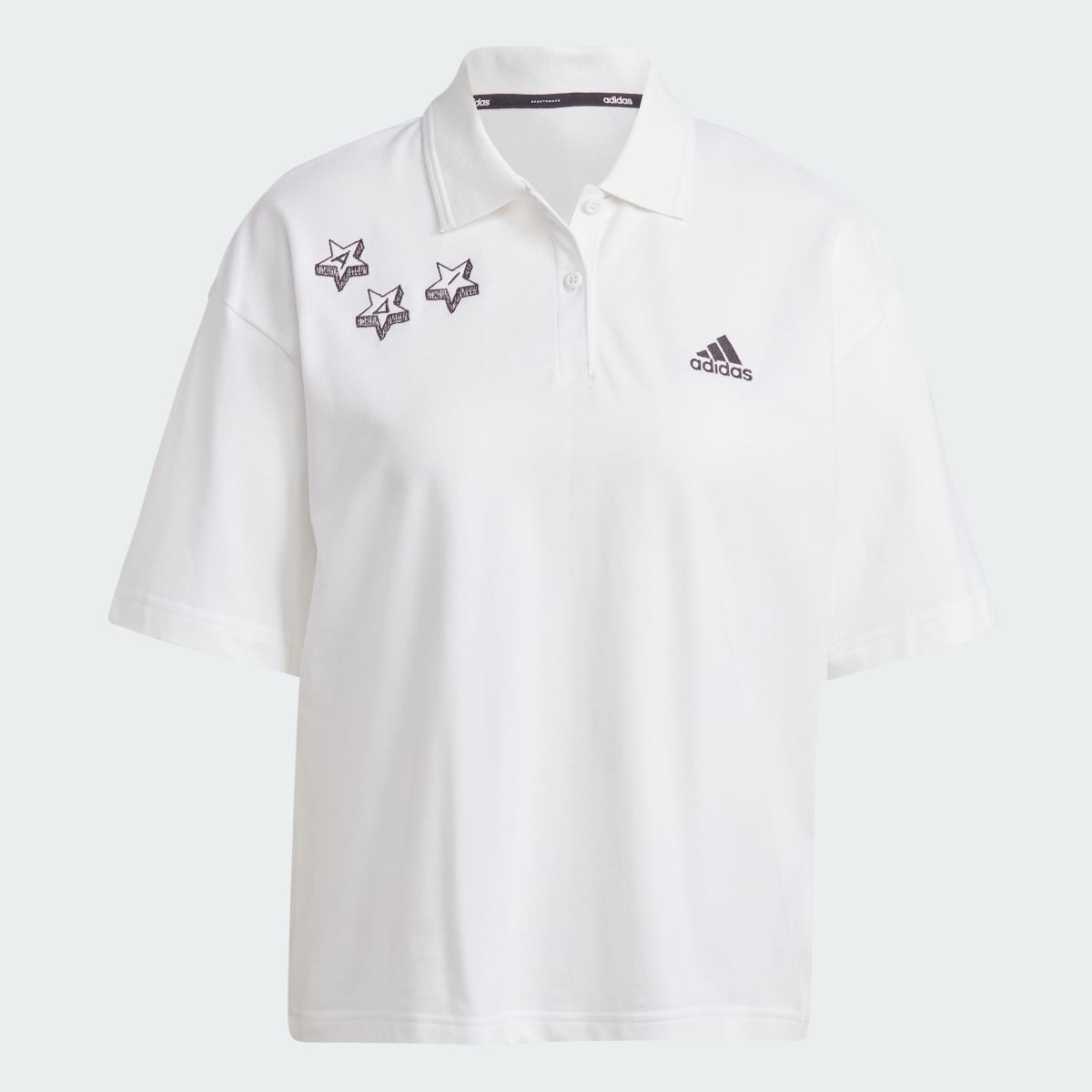 Adidas Playera Polo Scribble Bordada. 5